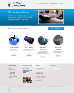 A1 Magic Carpet Cleaning Website