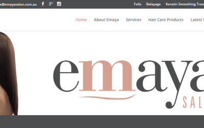 Emaya Salon – Hairdressing and Beauty Website Design Ferntree Gully