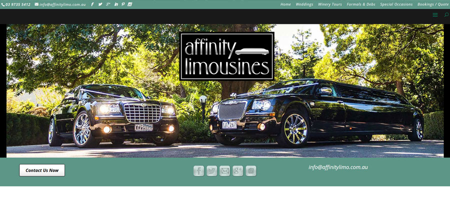 Website Design Lilydale – Affinity Limousines