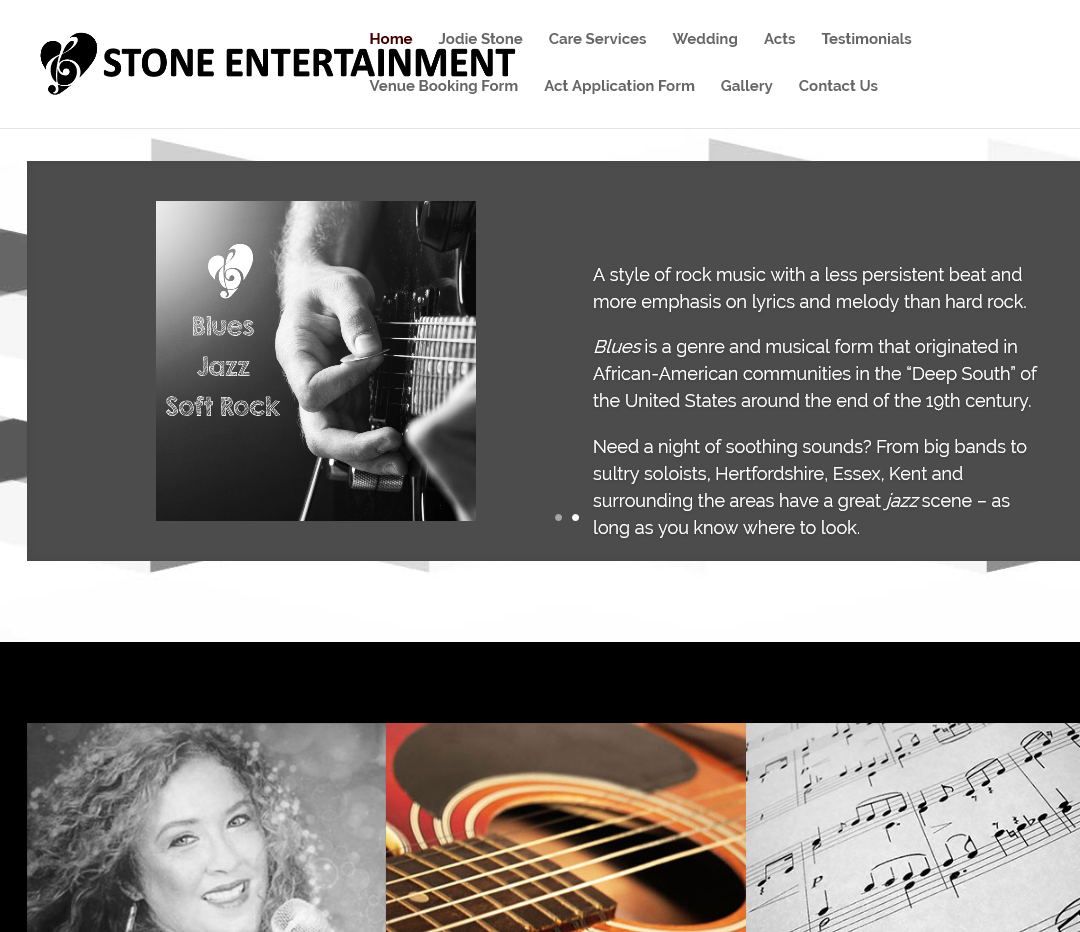 Website Design UK – Stone Entertainment