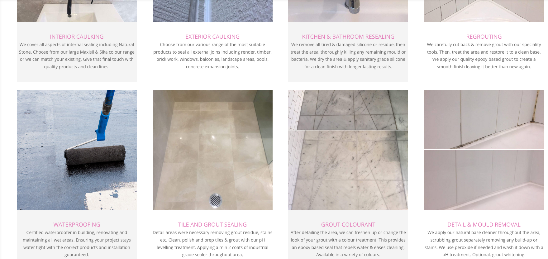 Mornington Website Design – Bathroom Renovations website
