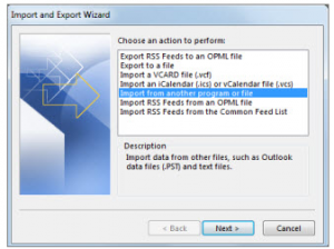 Email Backup - Outlook - Import Step 2