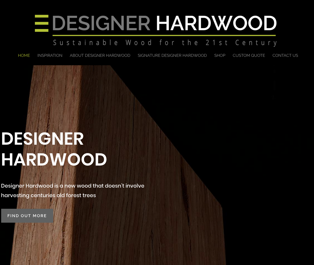 Designer Hardwood – Website Design