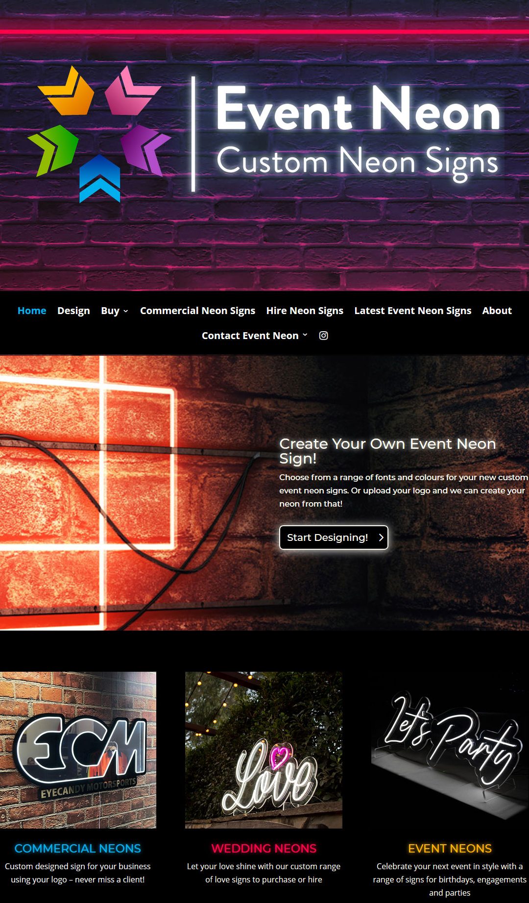 Latest Website – Event Neon