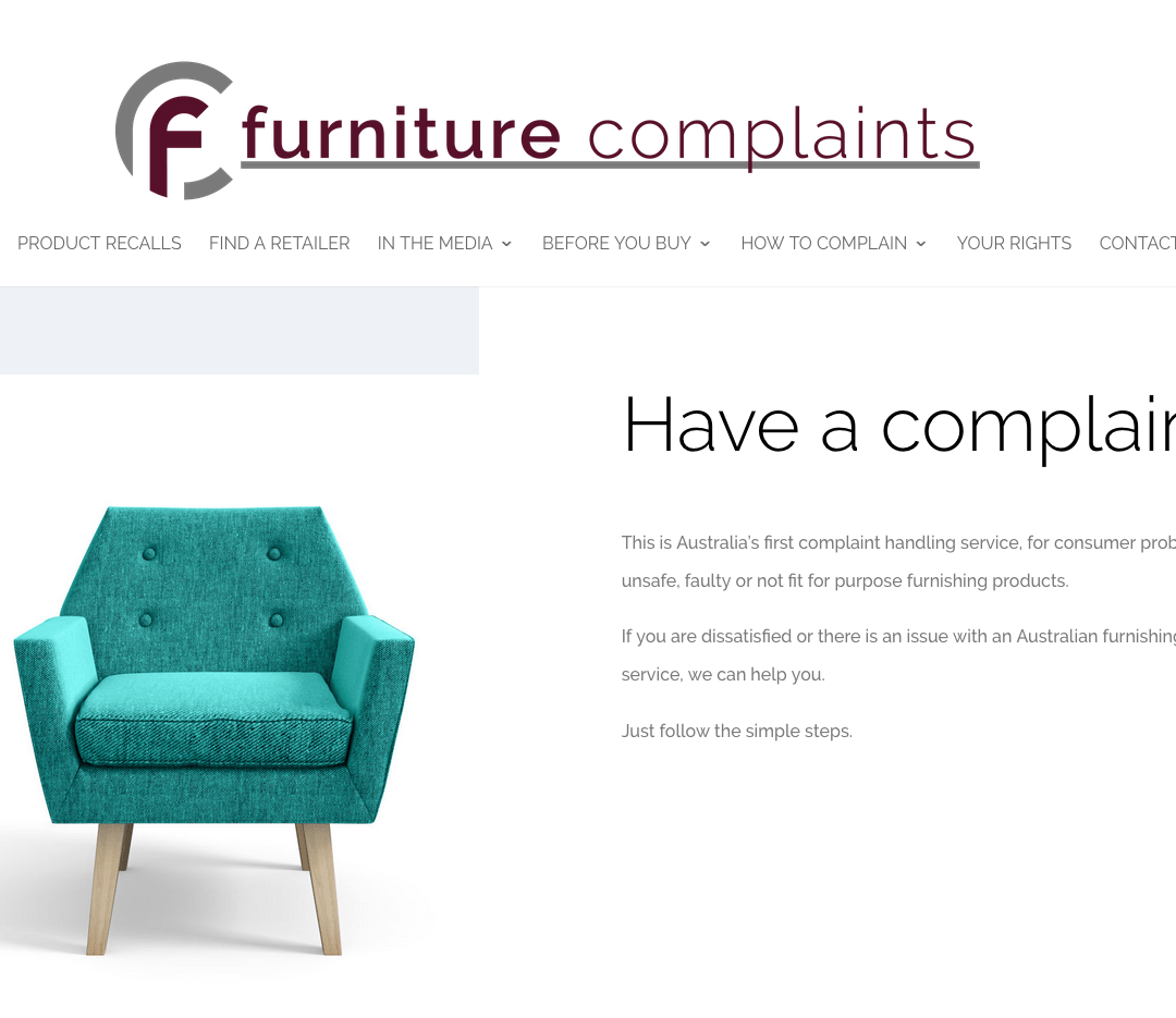Latest Website – Furniture Complaints