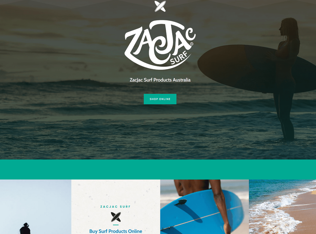Latest Website – ZacJac Surf