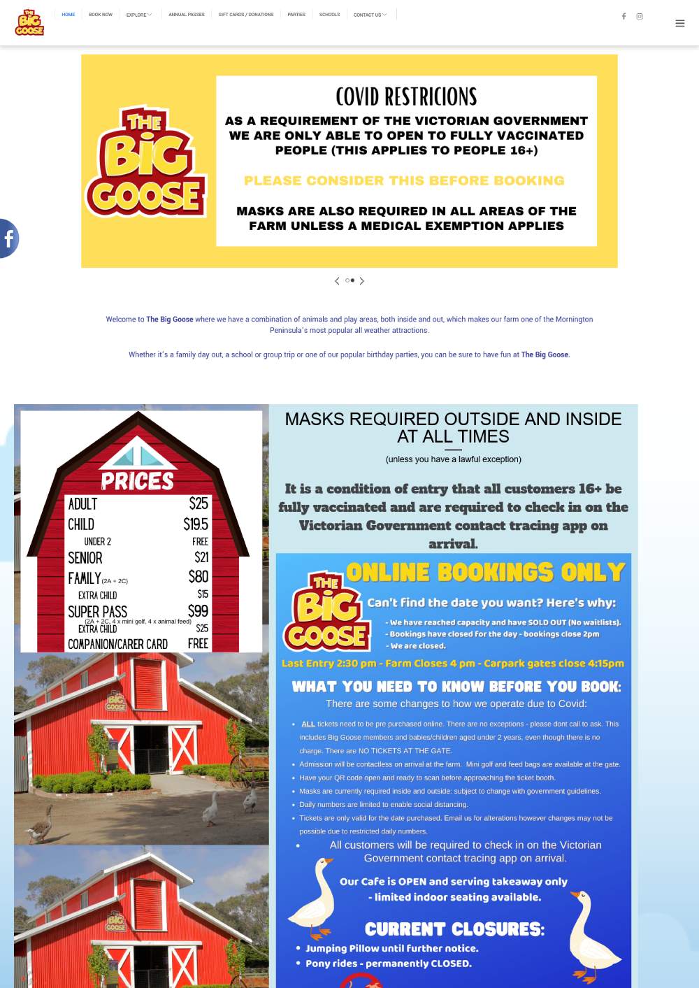 The Big Goose - Moorooduc Website Design