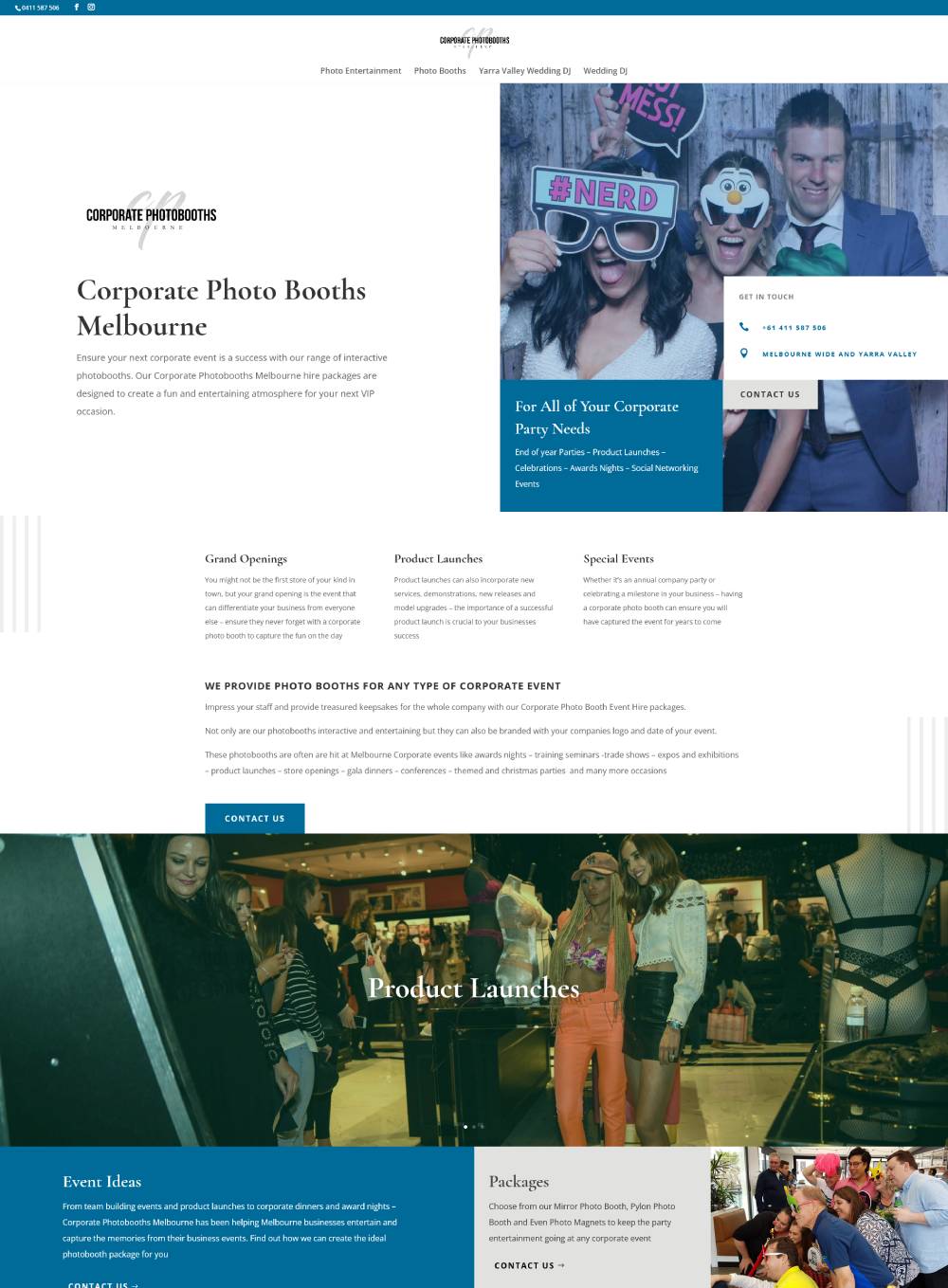 Corporate Photo Booths Melbourne - Website Design Melbourne
