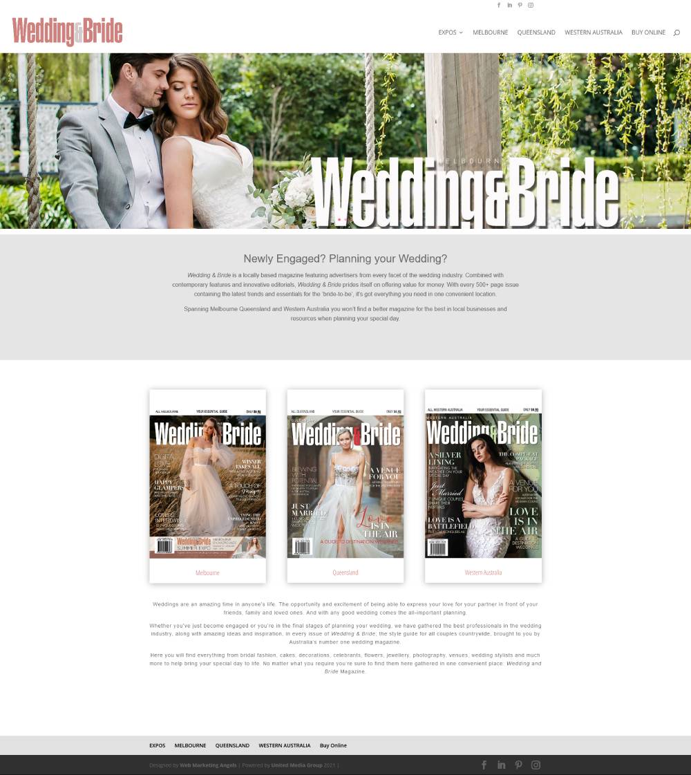 Wedding and Bride - Wedding Website Design