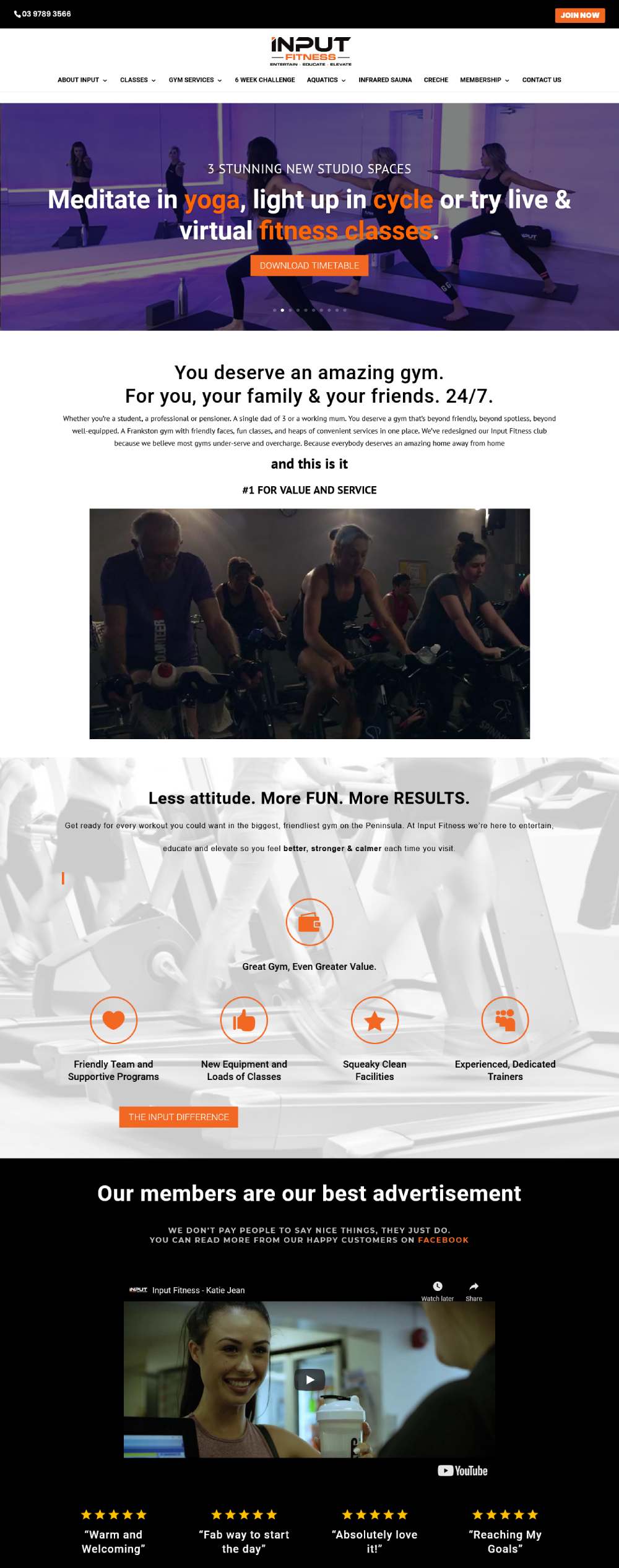 Input Fitness - Frankston Website Design