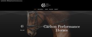 Latest website Carlton Performance Horses Homepage