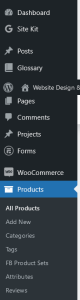 WMA edit products - Step 1