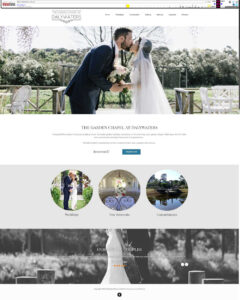 New website builder for wedding reception venues