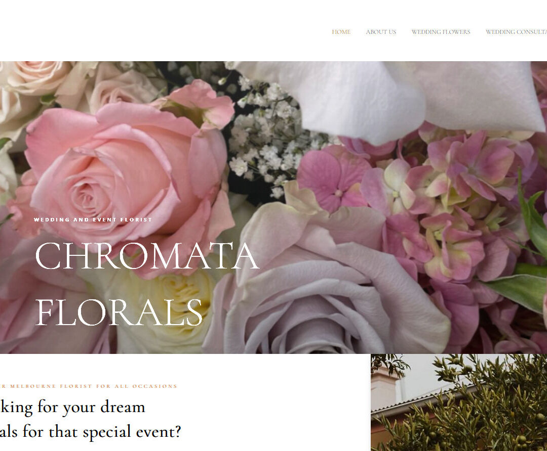 Chromata Florals Website Design Melbourne