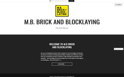 MB Bricks & Block Laying – new tradie website design Mornington