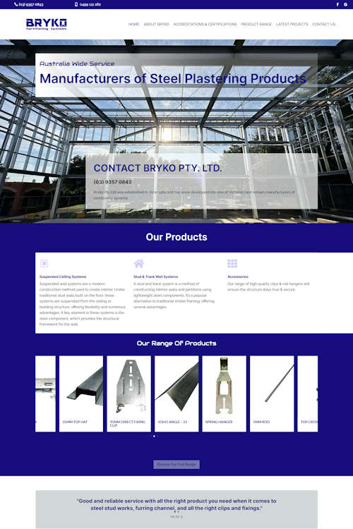 Latest Website Design – Bryko