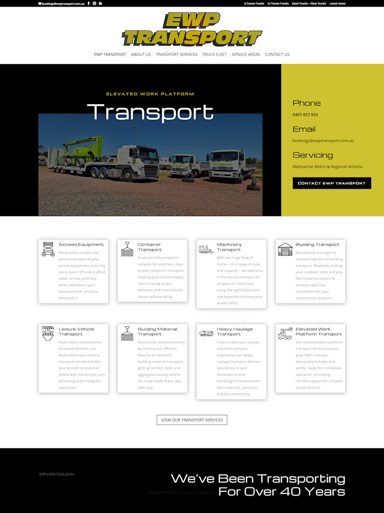 EWP Transport3 EWP Transport